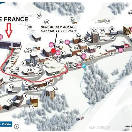 Le France - 3/4 Pers- Le France - 632fr - Plagne Centre - Pied Des Pistes Mae-9304 Apartament